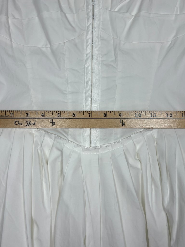 Cherley Women's Mini Dress Off White Corset Style Flare Balletcore Coquette S — image 6 of 8